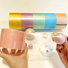 Load image into Gallery viewer, 6 Rolls Of Adhesive Tapes Colored Tapes DIY Sticky Tapes Decompression Colored Duct Tapes Fidget Pearlescent Adhesive Ball Tape
