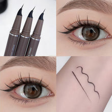 Load image into Gallery viewer, Curved Pen Tip Paint Eyeliner Liquid Pen Waterproof Sweatproof Long-lasting Non Smudging Eyeliner Pen Eye Makeup Cosmetics