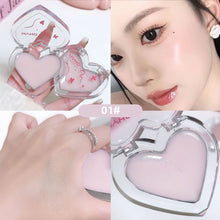 Load image into Gallery viewer, Heart Shape Monochrome Blush Natural Brightening Stereoscopic Highlight Multifunctional Blusher Long-lasting Makeup Cosmetics
