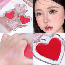Load image into Gallery viewer, Heart Shape Monochrome Blush Natural Brightening Stereoscopic Highlight Multifunctional Blusher Long-lasting Makeup Cosmetics