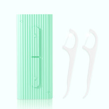 Load image into Gallery viewer, 10pcs/box Portable Automatic Floss Box Dental Floss Disposable High Tension Dental Floss Stick Convenient Tooth Cleaning Tool