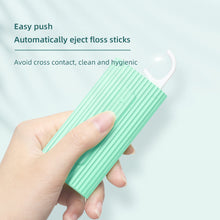 Load image into Gallery viewer, 10pcs/box Portable Automatic Floss Box Dental Floss Disposable High Tension Dental Floss Stick Convenient Tooth Cleaning Tool