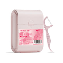 Load image into Gallery viewer, 52pcs/box Double Layered Storage Sealed Box Dental Floss Disposable Double String High Tension Dental Floss Stick Tooth Cleaning Tool