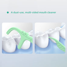 Load image into Gallery viewer, 52pcs/box Double Layered Storage Sealed Box Dental Floss Disposable Double String High Tension Dental Floss Stick Tooth Cleaning Tool