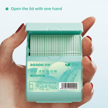 Load image into Gallery viewer, 52pcs/box Double Layered Storage Sealed Box Dental Floss Disposable Double String High Tension Dental Floss Stick Tooth Cleaning Tool