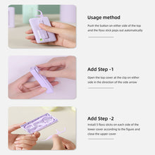 Load image into Gallery viewer, 10pcs/box Magnetic Sealed Box Dental Floss Double String High Tension Dental Floss Stick Disposable Tooth Cleaning Care Tool