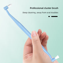 Load image into Gallery viewer, Double Head Single Bundle Orthodontic Toothbrush Interdental Cleaning Brush Portable Soft Bristles Tooth Cleaning Tool