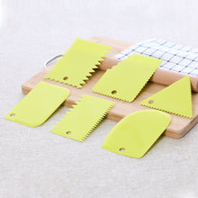 Load image into Gallery viewer, 6PCS/Set Pottery Plastic Scraper Tools Soft Clay Sculpture Carving Tool Professional Portable Carved Pottery Tool Sets DIY Polymer Clay Texture Scraper