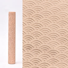 Load image into Gallery viewer, 3D Pottery Tools Wooden Texture Rolling Stick Pottery Embossed Rod Flower Pattern Relief Soft Clay Tools Hand Pressure Mud Rollers DIY Clay Craft Tool