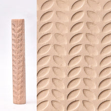 Load image into Gallery viewer, 3D Pottery Tools Wooden Texture Rolling Stick Pottery Embossed Rod Flower Pattern Relief Soft Clay Tools Hand Pressure Mud Rollers DIY Clay Craft Tool