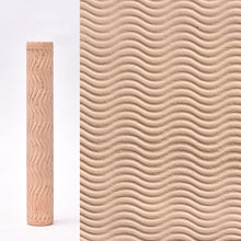 Load image into Gallery viewer, 3D Pottery Tools Wooden Texture Rolling Stick Pottery Embossed Rod Flower Pattern Relief Soft Clay Tools Hand Pressure Mud Rollers DIY Clay Craft Tool