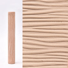 Load image into Gallery viewer, 3D Pottery Tools Wooden Texture Rolling Stick Pottery Embossed Rod Flower Pattern Relief Soft Clay Tools Hand Pressure Mud Rollers DIY Clay Craft Tool