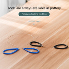 Load image into Gallery viewer, Pottery Tools Sharp Clay Cutting Tool DIY Handmade Mud Cutting Line Durable Clay Cutter Multifunctional Ceramic Steel Wire Drawing