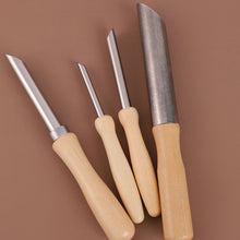 Load image into Gallery viewer, 4Pcs Pottery Hole Puncher Stainless Steel Clay Cutting Tools Carving Sculpture Modeling Cutter Polymer Punching Ceramic Tool