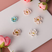 Load image into Gallery viewer, 3 Holes Mini Clay Cutter Flower Petal Leaves Polymer Pottery Cutting Earrings Mold Handmade Jewelry Making Tool Ceramic Sculpting Tool