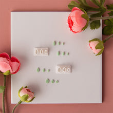 Load image into Gallery viewer, 3 Holes Mini Clay Cutter Flower Petal Leaves Polymer Pottery Cutting Earrings Mold Handmade Jewelry Making Tool Ceramic Sculpting Tool