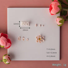Load image into Gallery viewer, 3 Holes Mini Clay Cutter Flower Petal Leaves Polymer Pottery Cutting Earrings Mold Handmade Jewelry Making Tool Ceramic Sculpting Tool