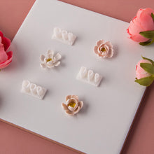 Load image into Gallery viewer, 3 Holes Mini Clay Cutter Flower Petal Leaves Polymer Pottery Cutting Earrings Mold Handmade Jewelry Making Tool Ceramic Sculpting Tool