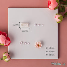 Load image into Gallery viewer, 3 Holes Mini Clay Cutter Flower Petal Leaves Polymer Pottery Cutting Earrings Mold Handmade Jewelry Making Tool Ceramic Sculpting Tool
