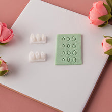 Load image into Gallery viewer, 3 Holes Mini Clay Cutter Flower Petal Leaves Polymer Pottery Cutting Earrings Mold Handmade Jewelry Making Tool Ceramic Sculpting Tool