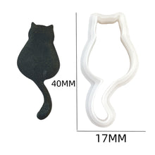 Load image into Gallery viewer, Halloween Series Mini Clay Cutter Mold Different Shaped Polymer Clay Molds Diy Ghost Bat Cat Earrings Jewelry Pendant Making Tools