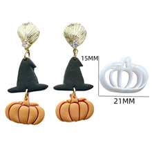 Load image into Gallery viewer, Halloween Series Mini Clay Cutter Mold Different Shaped Polymer Clay Molds Diy Ghost Bat Cat Earrings Jewelry Pendant Making Tools