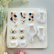 Load image into Gallery viewer, Halloween Series Mini Clay Cutter Mold Different Shaped Polymer Clay Molds Diy Ghost Bat Cat Earrings Jewelry Pendant Making Tools