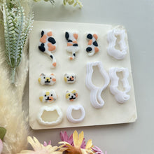Load image into Gallery viewer, Halloween Series Mini Clay Cutter Mold Different Shaped Polymer Clay Molds Diy Ghost Bat Cat Earrings Jewelry Pendant Making Tools