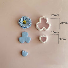 Load image into Gallery viewer, Flower Petal Clay Cutter Different Sizes Polymer Clay Mold DIY Unique Earrings Jewelry Decoration High-precision Pendant Making Tools