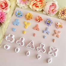 Load image into Gallery viewer, Flower Petal Clay Cutter Different Sizes Polymer Clay Mold DIY Unique Earrings Jewelry Decoration High-precision Pendant Making Tools