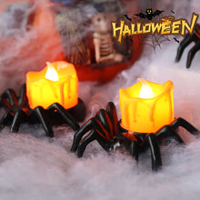 Load image into Gallery viewer, Halloween Spider Decoration Light LED Electronic Candle Lamp Spider Skull Night Light Halloween Party Decoration Supplies Horror Props