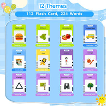 Load image into Gallery viewer, Early Education Flash Card Machine Bear Shape Kid Learning Talking Toy 224 Cards Montessori Educational Audio Book German Spanish French