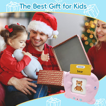 Load image into Gallery viewer, Early Education Flash Card Machine Bear Shape Kid Learning Talking Toy 224 Cards Montessori Educational Audio Book German Spanish French