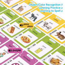 Load image into Gallery viewer, Early Education Flash Card Machine Cat Shape Kid Learning Talking Toy 224 Cards Montessori Educational Audio Book Toy Russian Thai Spanish