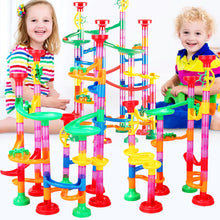 Load image into Gallery viewer, DIY Construction Marble Run Race Track Building Blocks Kids 3D Maze Ball Roll Toys Children Christmas Gift 50/93/109/113/133/232pcs Set