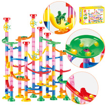 Load image into Gallery viewer, DIY Construction Marble Run Race Track Building Blocks Kids 3D Maze Ball Roll Toys Children Christmas Gift 50/93/109/113/133/232pcs Set