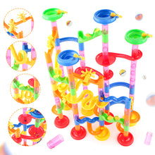 Load image into Gallery viewer, DIY Construction Marble Run Race Track Building Blocks Kids 3D Maze Ball Roll Toys Children Christmas Gift 50/93/109/113/133/232pcs Set