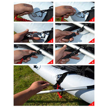 Load image into Gallery viewer, Kayak Accessories Elastic Adjustable Kayak Paddle Leash With Safety Hook Fishing Rod Pole Coiled Lanyard Cord Tie Rope Rowing