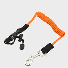 Load image into Gallery viewer, Kayak Accessories Elastic Adjustable Kayak Paddle Leash With Safety Hook Fishing Rod Pole Coiled Lanyard Cord Tie Rope Rowing