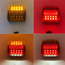 Load image into Gallery viewer, Wireless Magnetic Truck Taillights Rechargeable Reflective Lens Brake Lights LED Rear Tail Turn Signal Lamp for Caravans Campers Lorry RV