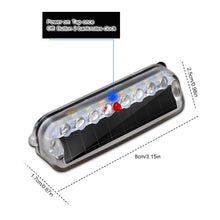 Load image into Gallery viewer, Mortorcycle Solar Power LED Strobe Light Warning Light Anti-rear Night Ride Tail Light for Motorcycle Car Electric Vehicle Bicycle