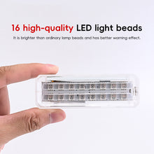 Load image into Gallery viewer, Solar Energy Car Warning Light LED Flashlight Indicator In-Night Caution Strobe Warning Light Running Lamp Clear For All Vehicle