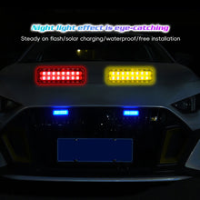 Load image into Gallery viewer, Solar Energy Car Warning Light LED Flashlight Indicator In-Night Caution Strobe Warning Light Running Lamp Clear For All Vehicle