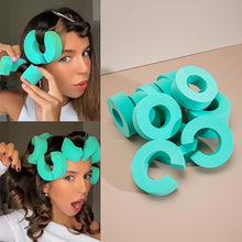 Load image into Gallery viewer, Hair Sponge Non-damaging Roller Non-heat Hair Curling C-shaped Fixed Hair Band Large Wave Curler Rod