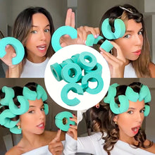 Load image into Gallery viewer, Hair Sponge Non-damaging Roller Non-heat Hair Curling C-shaped Fixed Hair Band Large Wave Curler Rod