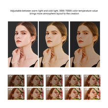 Load image into Gallery viewer, Mini RGB Hot Boot Fill Light Live Photography LED Portable Atmosphere Beauty Mobile Camera Pocket Adjustable