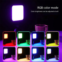 Load image into Gallery viewer, Mini RGB Hot Boot Fill Light Live Photography LED Portable Atmosphere Beauty Mobile Camera Pocket Adjustable