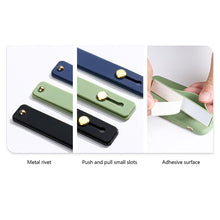 Load image into Gallery viewer, Universal Wrist Band Phone Holder For iPhone Finger Grip Mobile Phone Stand for samsung xiaomi Push Back Sticked Socket Bracket