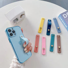 Load image into Gallery viewer, Universal Wrist Band Phone Holder For iPhone Finger Grip Mobile Phone Stand for samsung xiaomi Push Back Sticked Socket Bracket