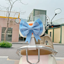 Load image into Gallery viewer, 1PC Car Motorcycle Body Helmet Decoration Electric Bike Rear Mirror Ornament PE Bow For Motocross Full Face Off Road Helmet Sticker